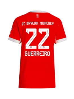 Billige Bayern Munich Raphael Guerreiro #22 Hjemmedrakt Dame 2025-26 Kortermet